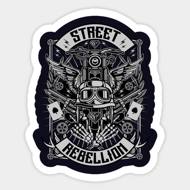 Street Rebellion Sticker by lionkingdesign